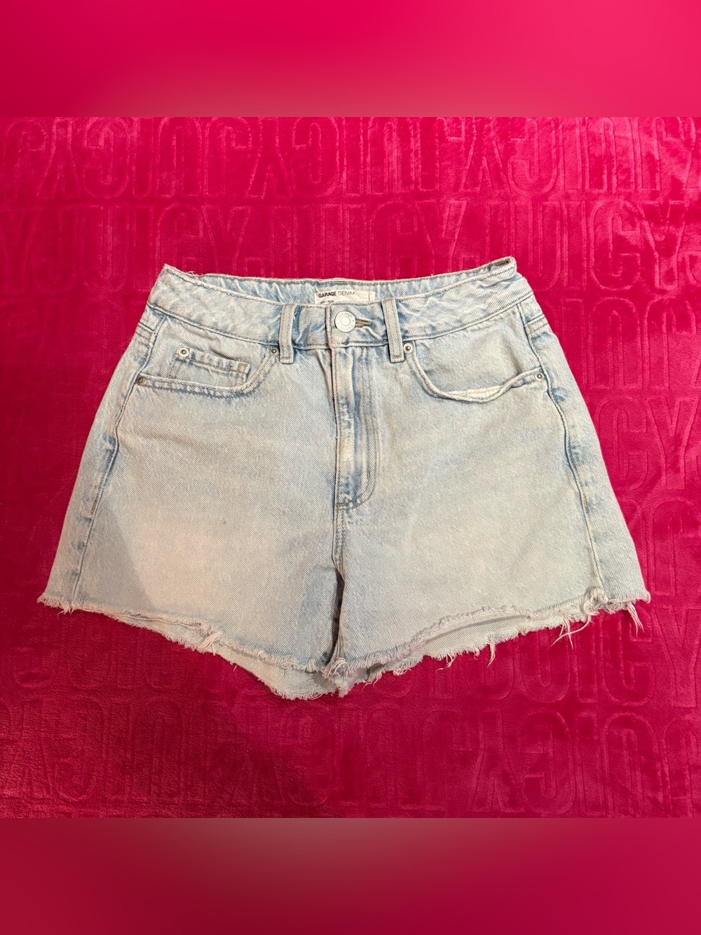 Garage Denim Y2K Light Wash Mom Shorts